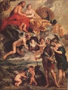 Peter Paul Rubens Henry Iv Receiving The Portrait of Maria de'Medici (mk27) Spain oil painting artist